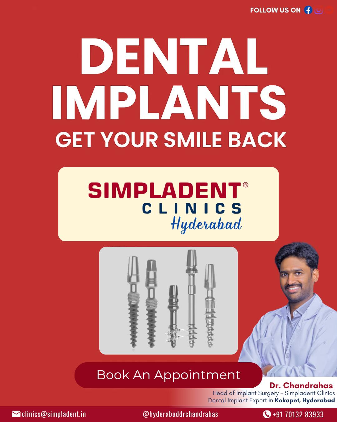 Best Dentist in Hyderabad: Expert Dental Implant in Kokapet at Ardent Dental Care​