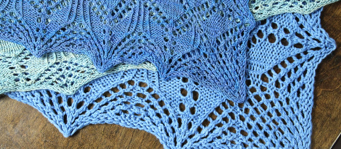 Weaving in Yarn Ends in a Lace Knitting Pattern