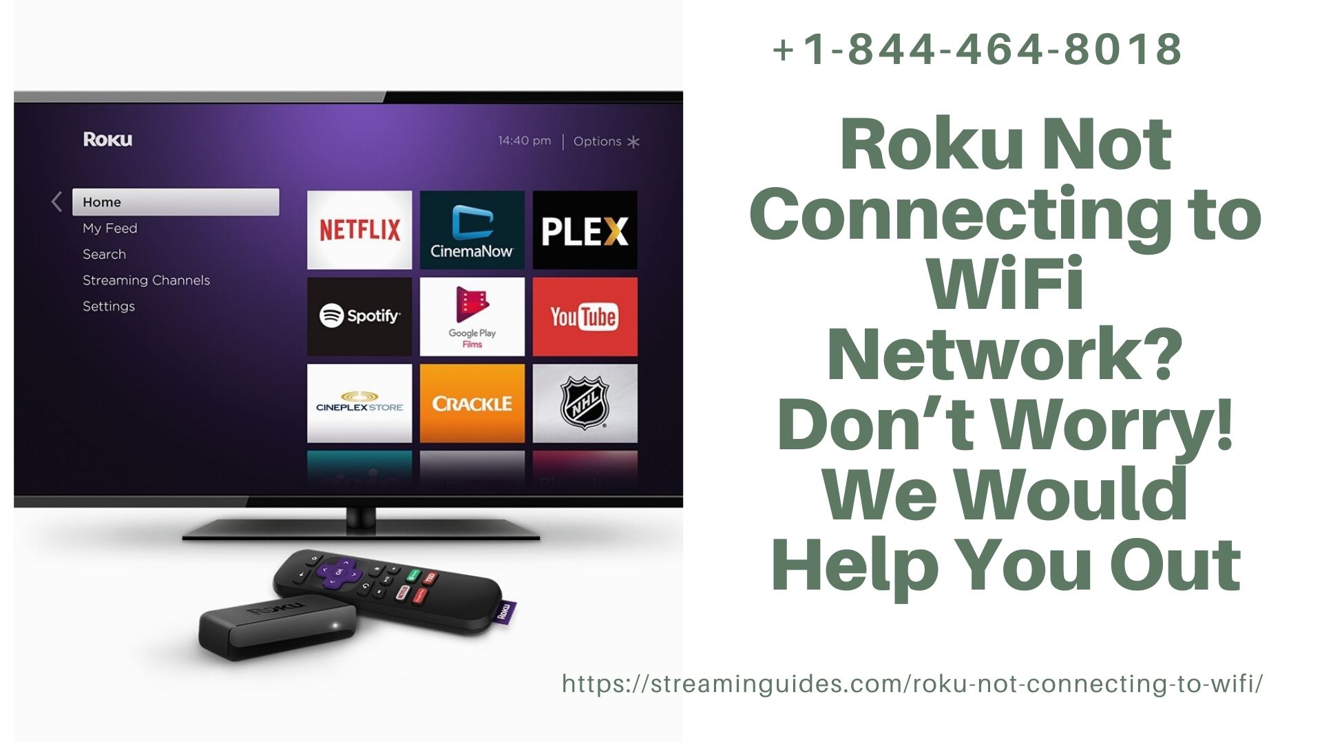Troubleshoot Roku Won’t Connect to WiFi Error –Call for Quick Solutions