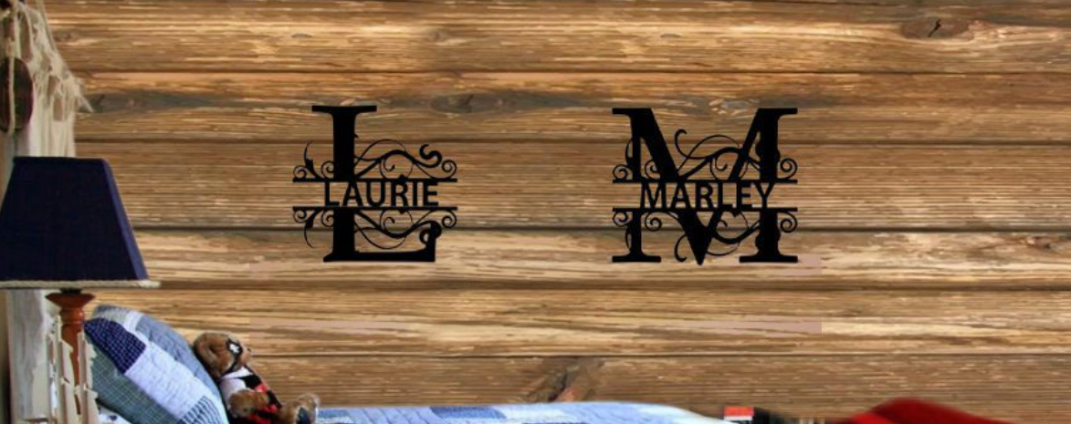 Metal Monograms | Personalized Metal signs