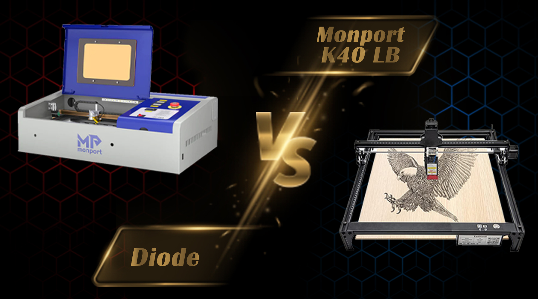 Diode Lasers Vs Monport K40 Lightburn Lasers