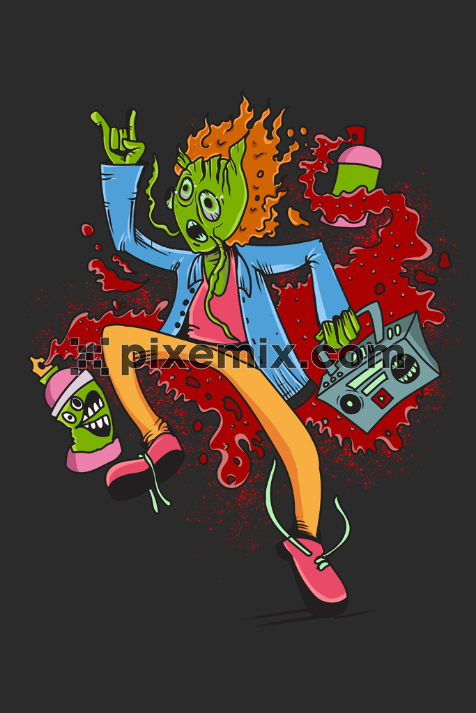 Ways of Joining Pop Art Print in Outfits: