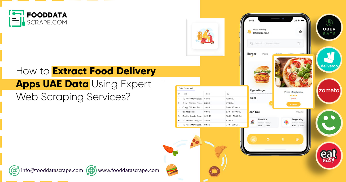 How to Extract Food Delivery Apps UAE Data Using Expert Web Scraping Services?