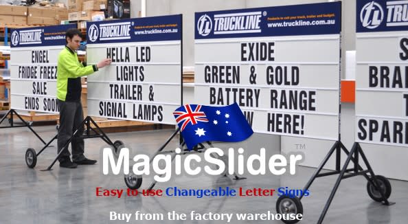 Durable and Changeable Roadside Signs