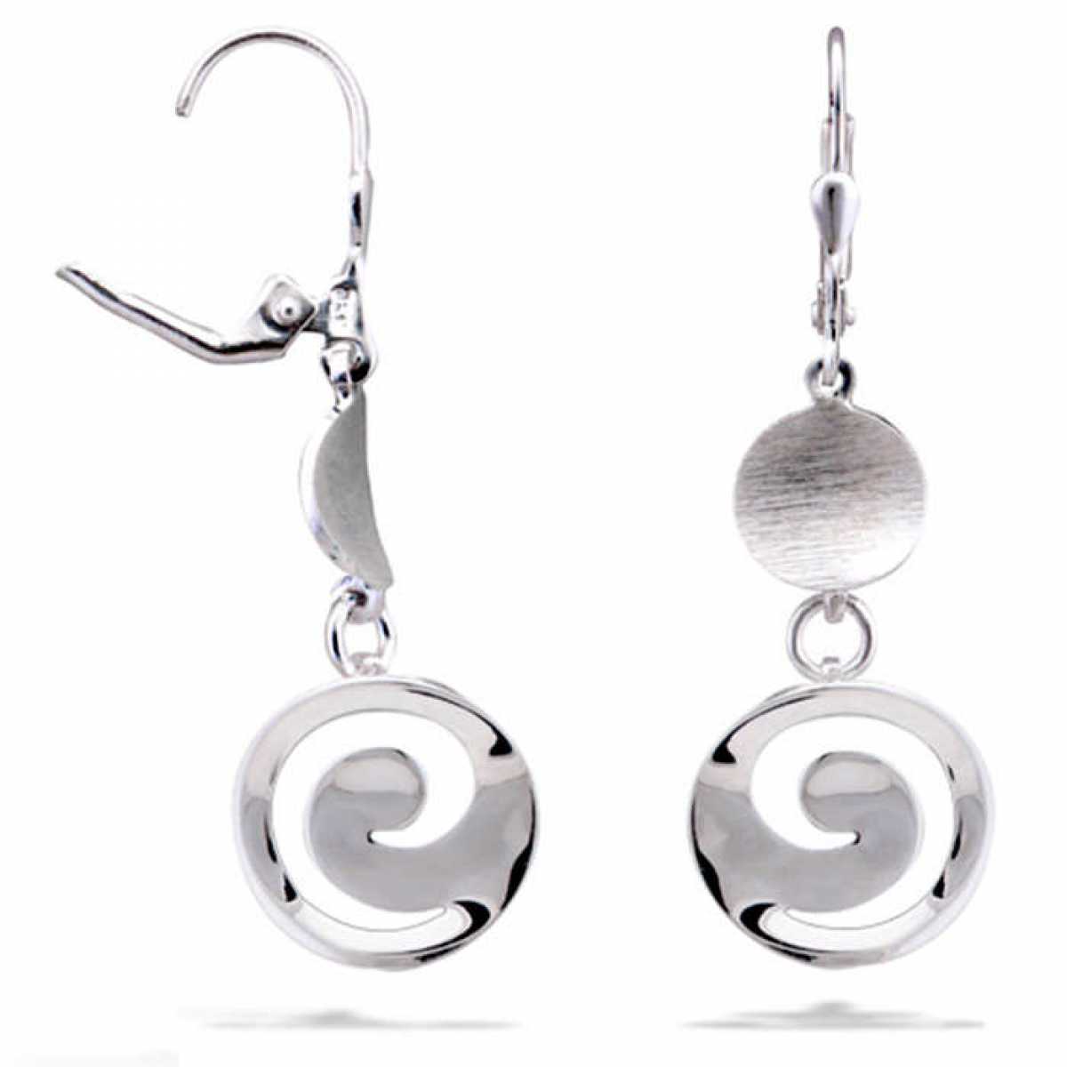Buy Silver dangle earrings from Silvershine