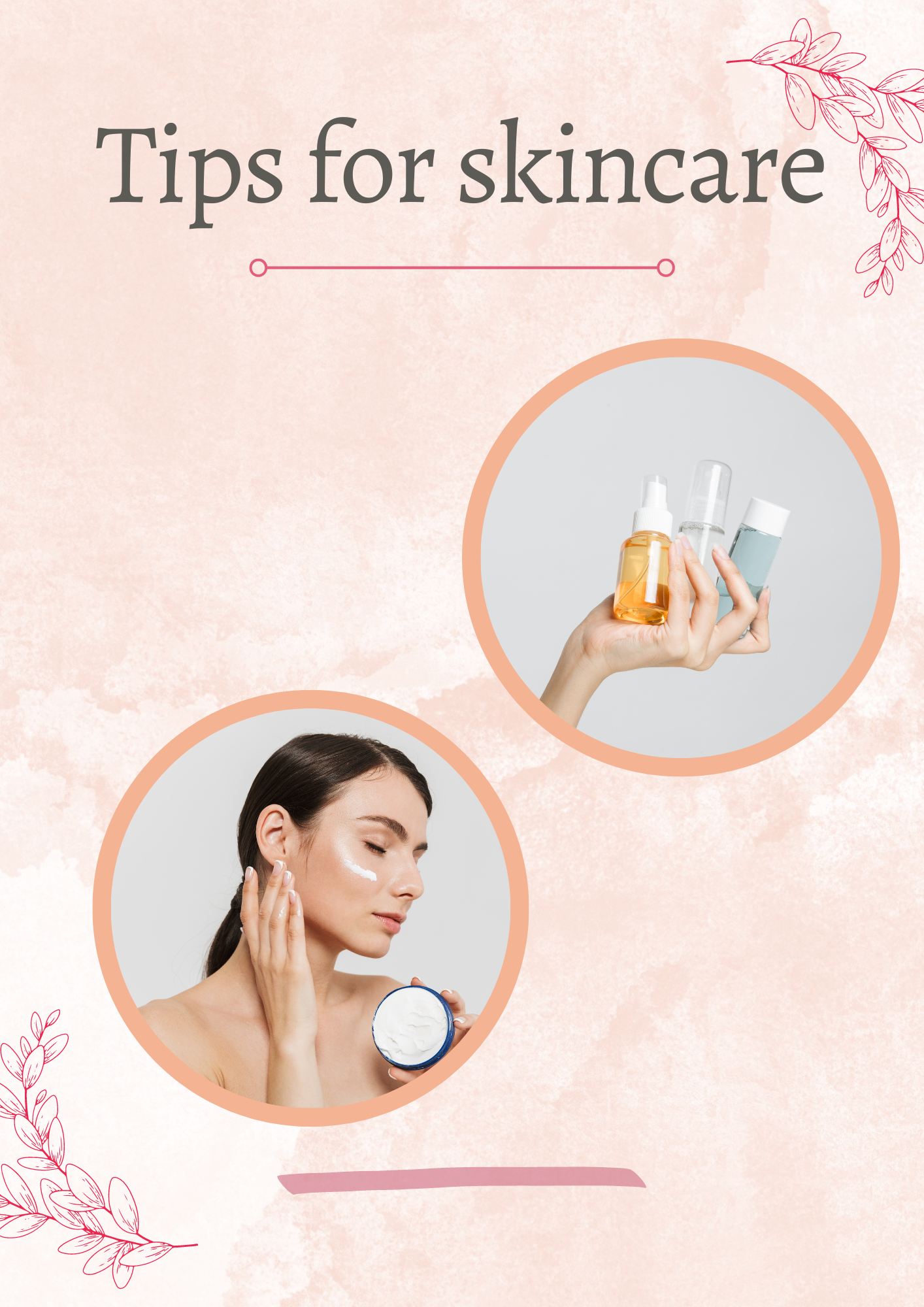 Be sure to take your skincare