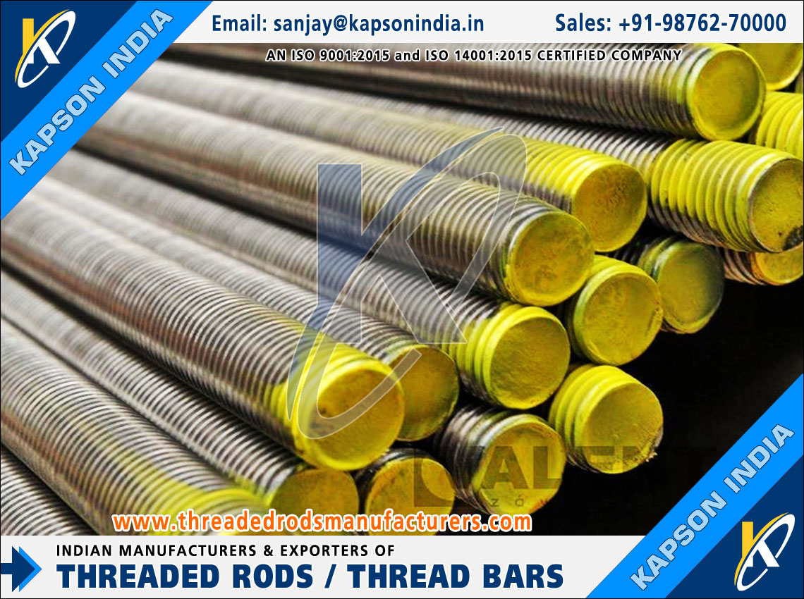 Hot dip Galvanized Threaded Bars +91-9876270000