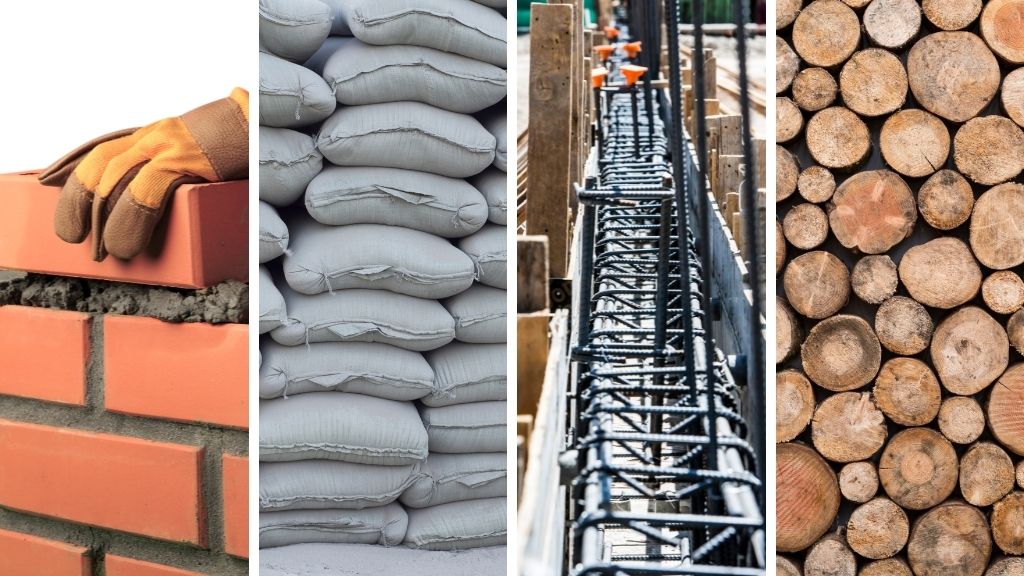 What are basic civil construction materials?