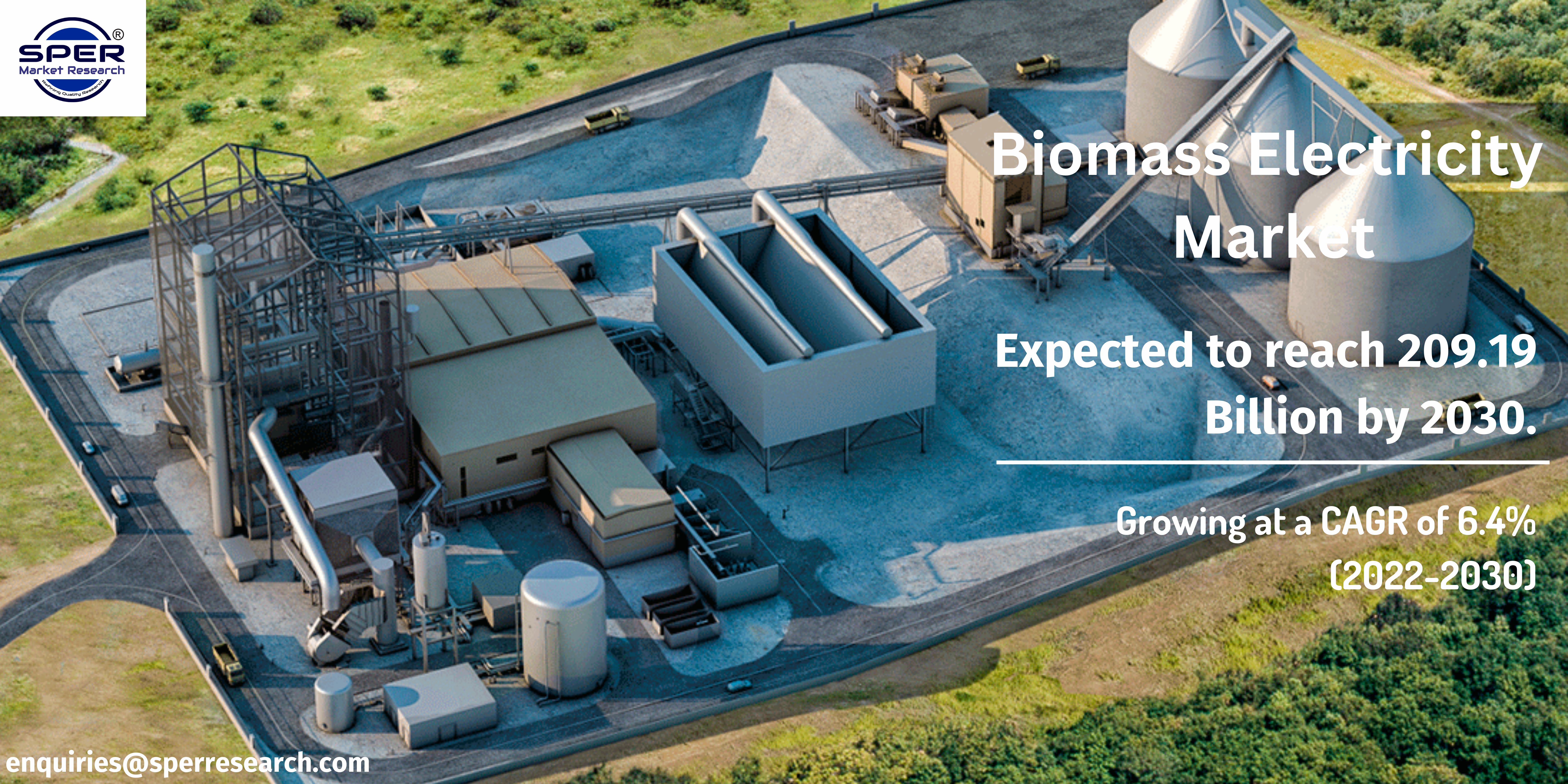 Biomass Electricity Market Share, Size, Trends and Analysis Research Report 2022 - By Feedstock, By End-User, By Technology– Future Outlook, Business Strategies, and Segment Forecast to 2030: SPER Market Research