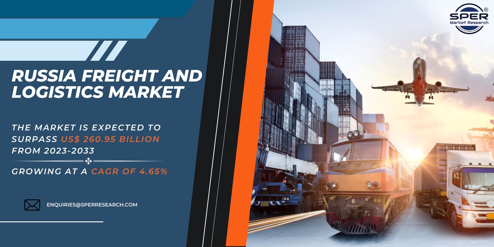 Russia Freight and Logistics Market Trends 2023- Industry Share-Size, Growth Strategy, Revenue, Business Challenges, Latest Technologies and Future Opportunities Report 2033: SPER Market Research