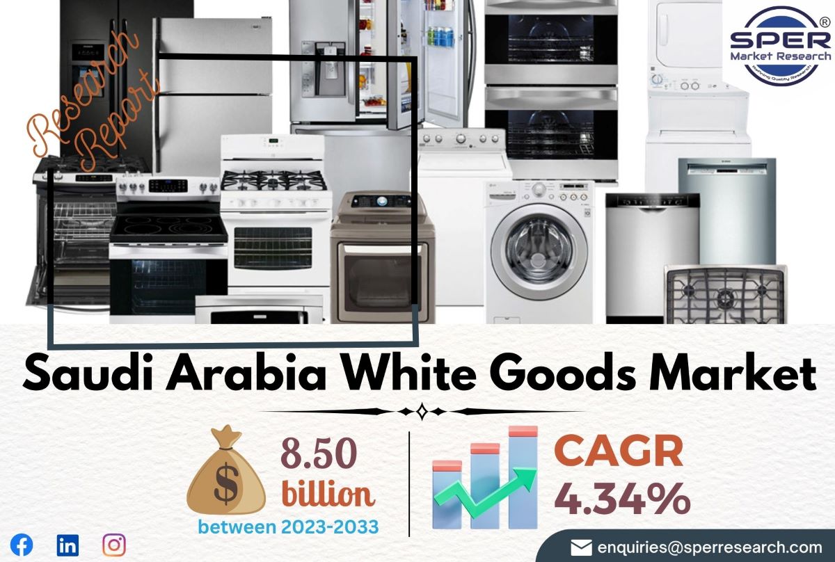 KSA White Goods Market Growth 2023- Global Industry Share-Size, Upcoming Trends, Revenue, CAGR Status, Business Challenges, Opportunities and Future Strategies Report 2033: SPER Market Research