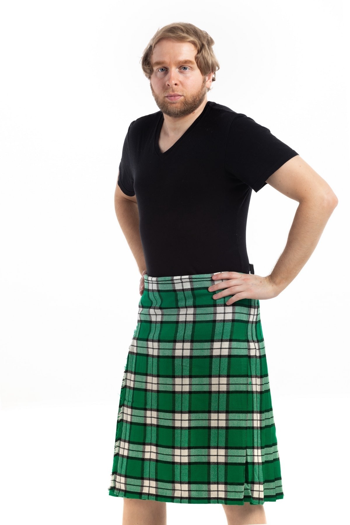 Longniddry Tartan Kilt - Dress Dance Green