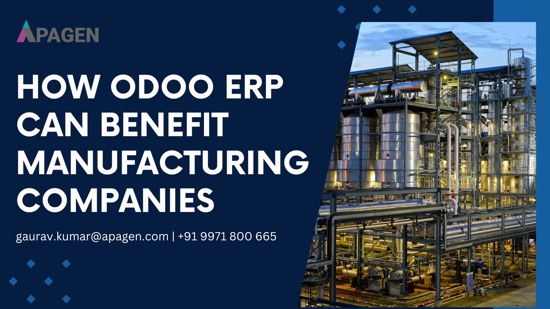 How Odoo ERP Can Benefit Manufacturing Companies
