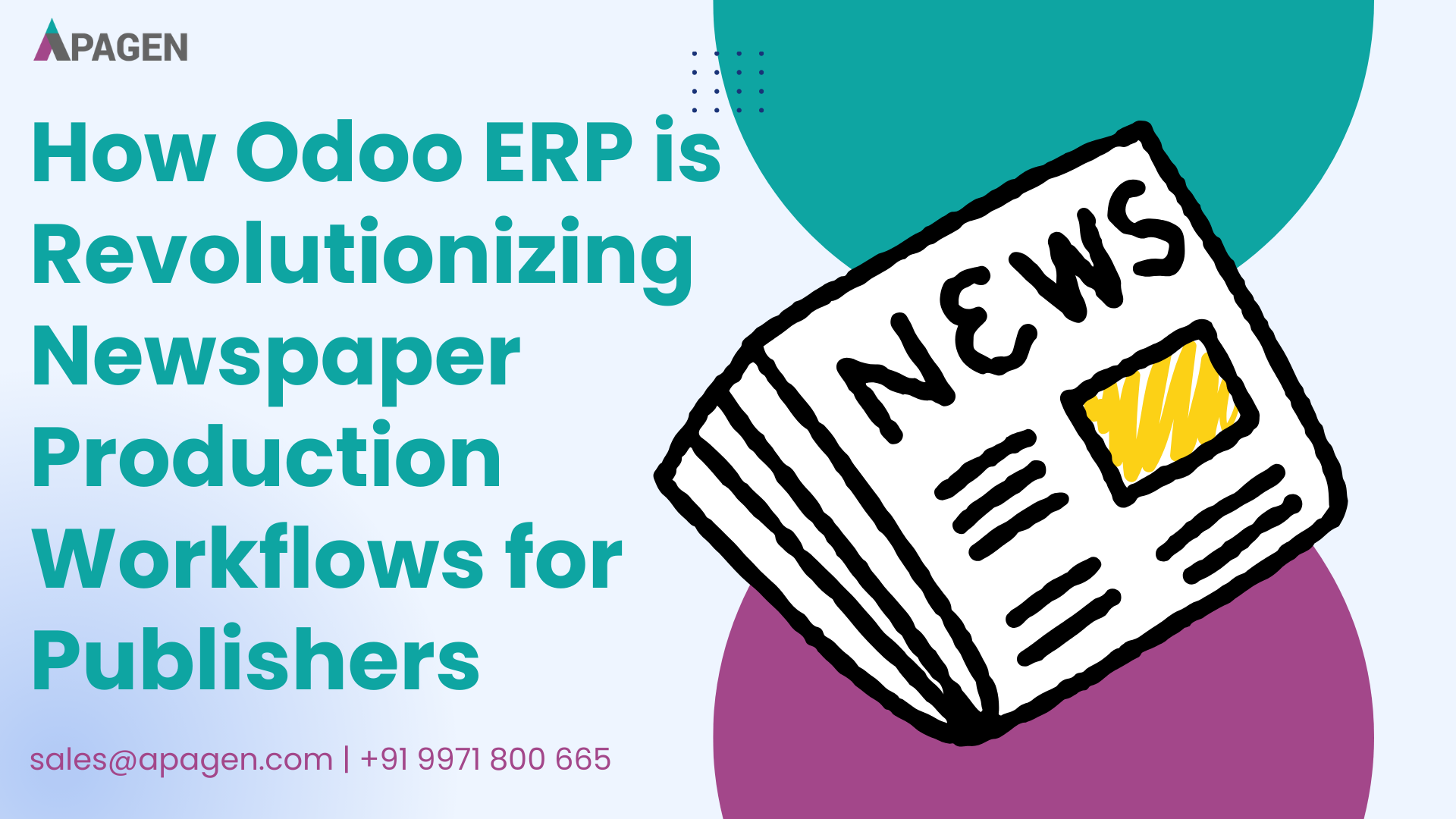 How Odoo ERP is Revolutionizing Newspaper Production Workflows for Publishers