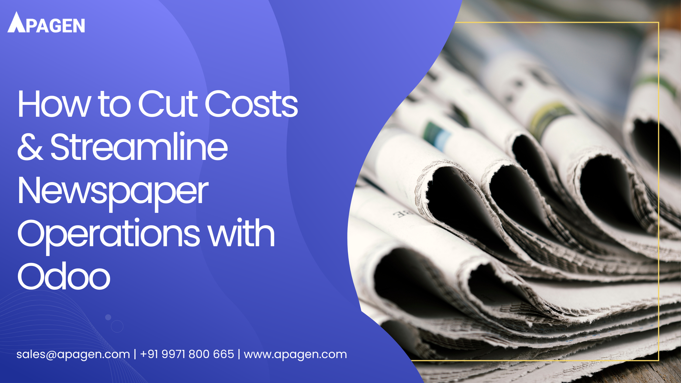 How to Cut Costs & Streamline Newspaper Operations with Odoo