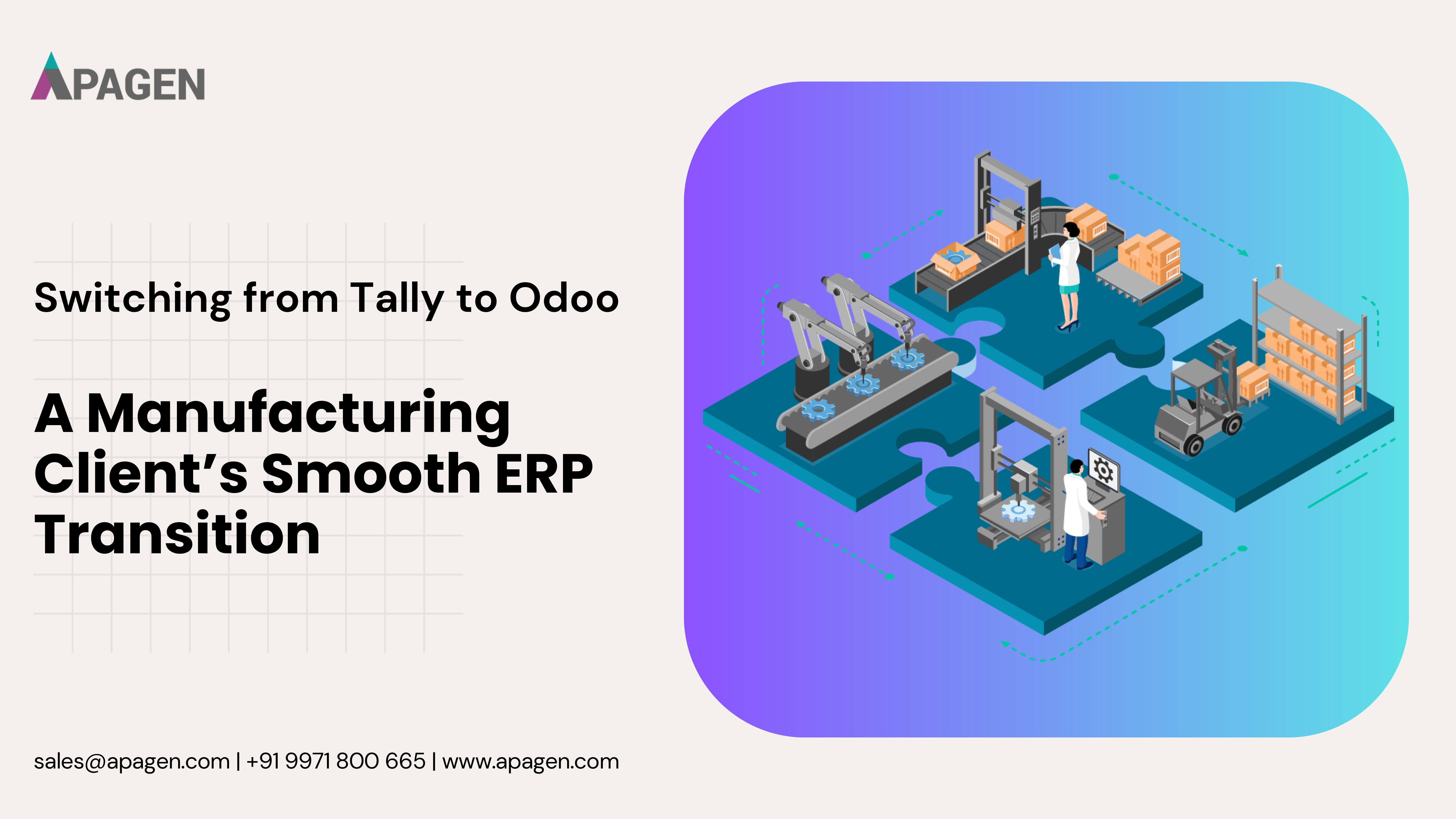 Switching from Tally to Odoo: A Manufacturing Client’s Smooth ERP Transition