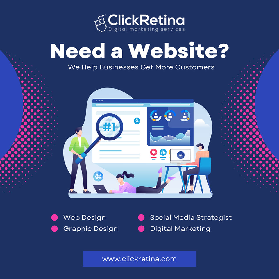 Experience Professional Website Design from Clickretina in Lucknow