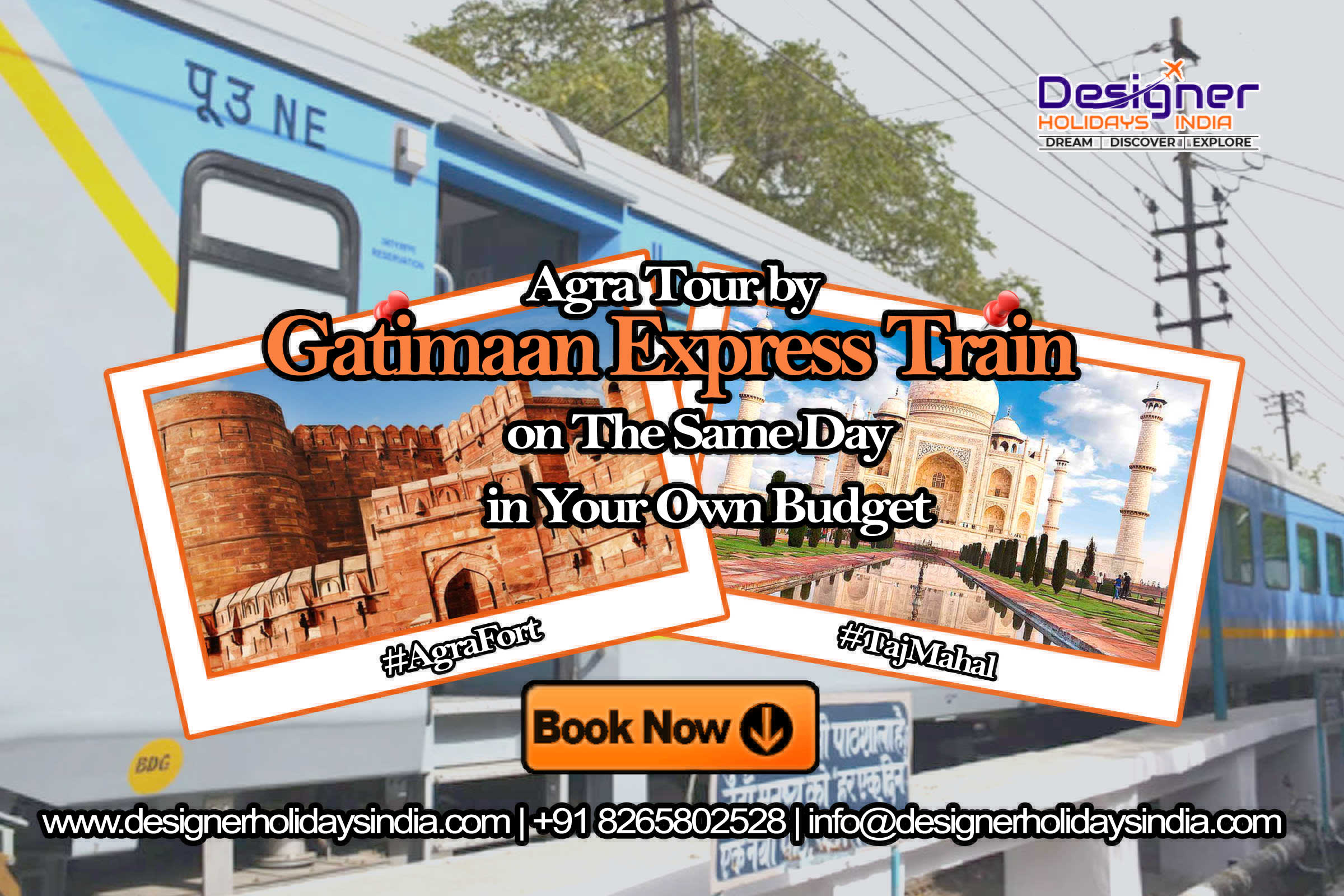 Agra Tour by Gatimaan Express Train on the Same Day in Your Own Budget