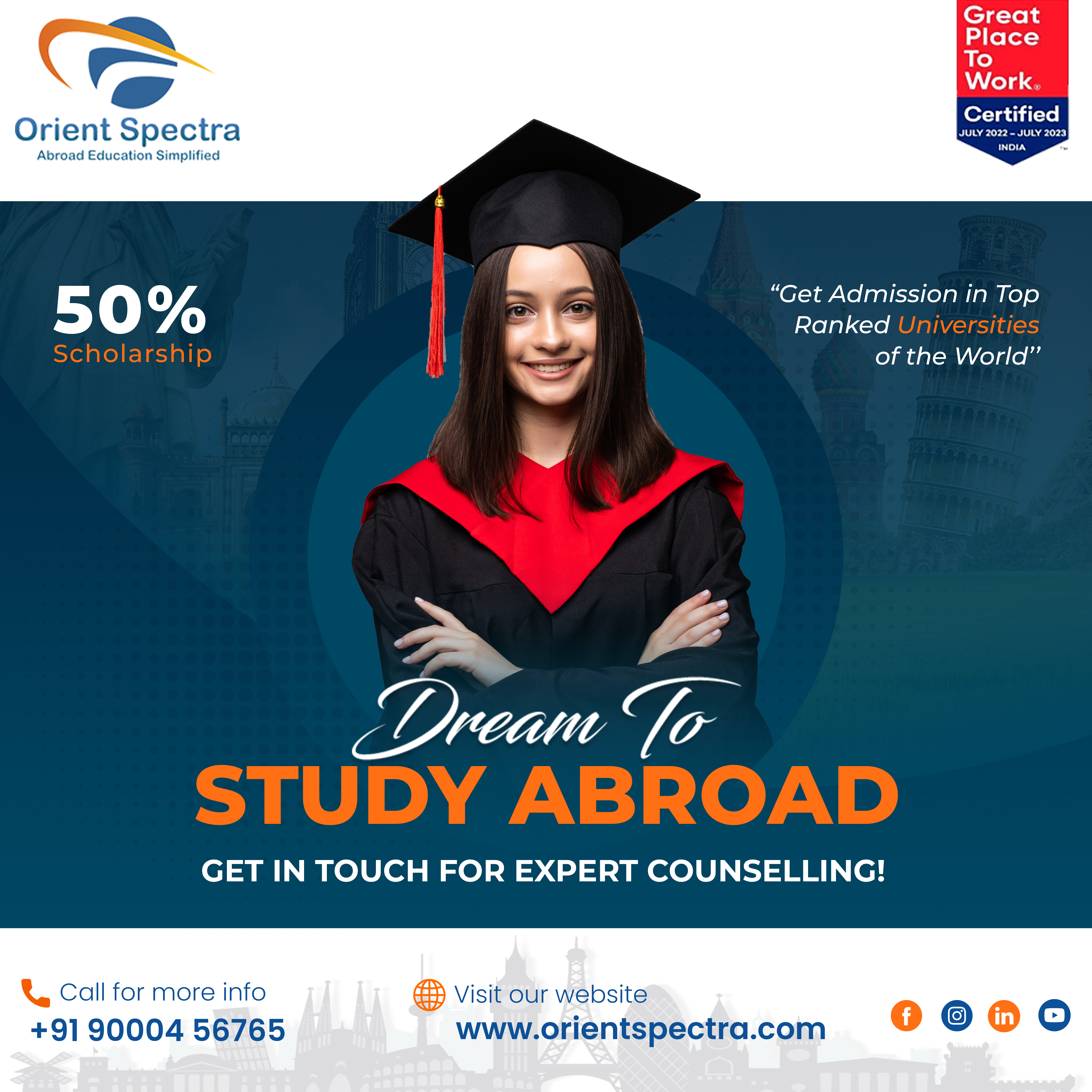 Top countries to study in abroad