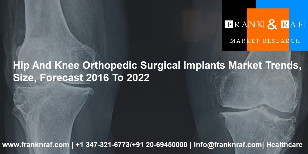 Hip And Knee Orthopedic Surgical Implants Market Trends, Size, Forecast 2016 To 2022