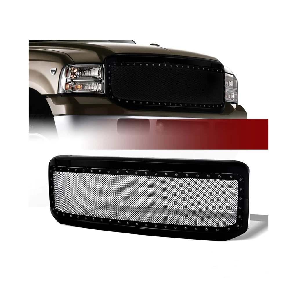 Enhancing Performance and Style: The Benefits of a Vertical Front Grill with a Glossy Black Mesh Finish