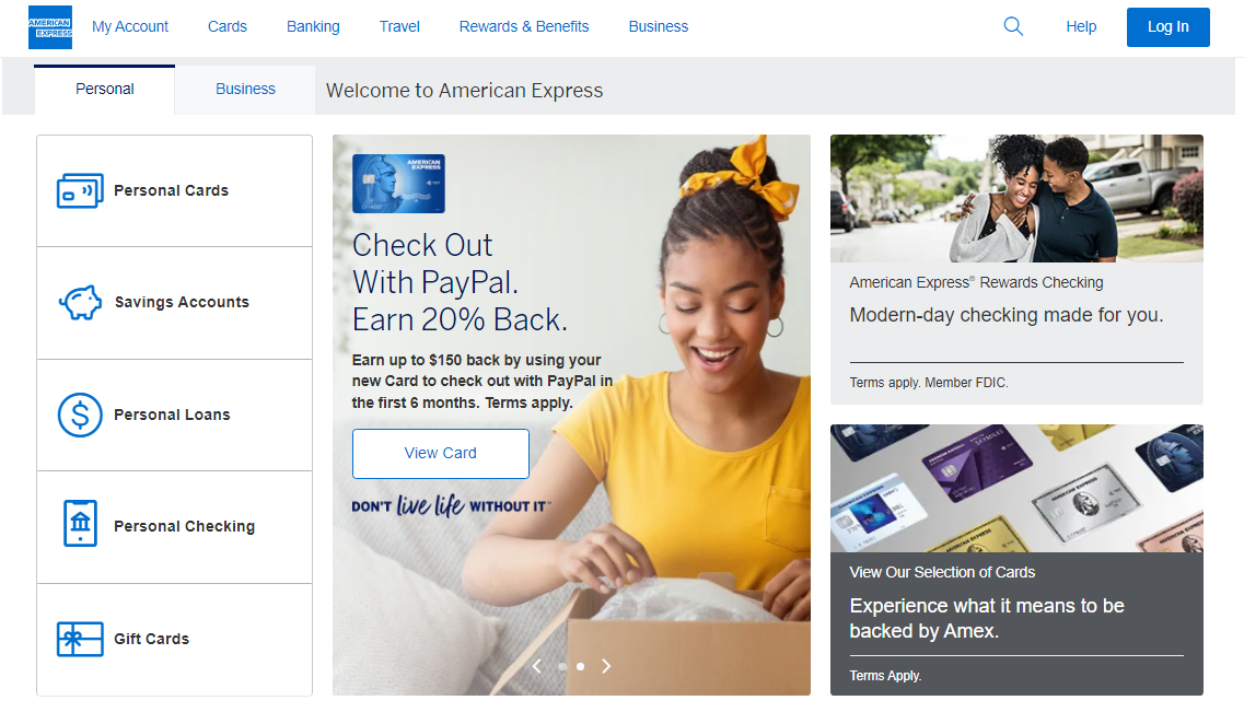 Earn membership rewards with an American Express login