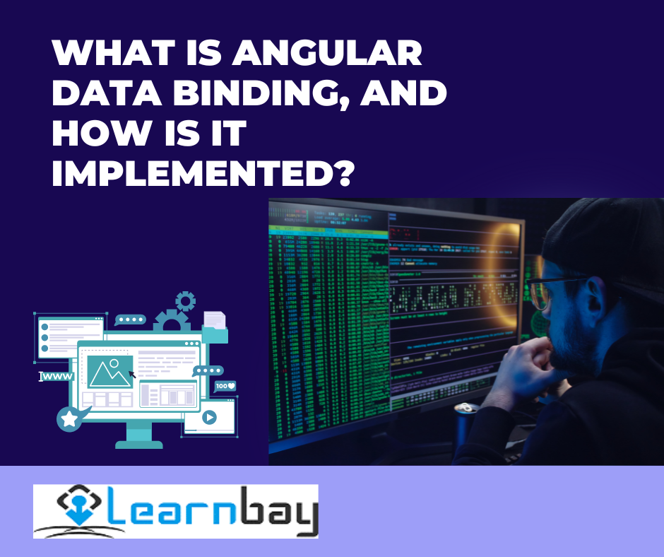 What is Angular Data Binding, and how is it implemented?