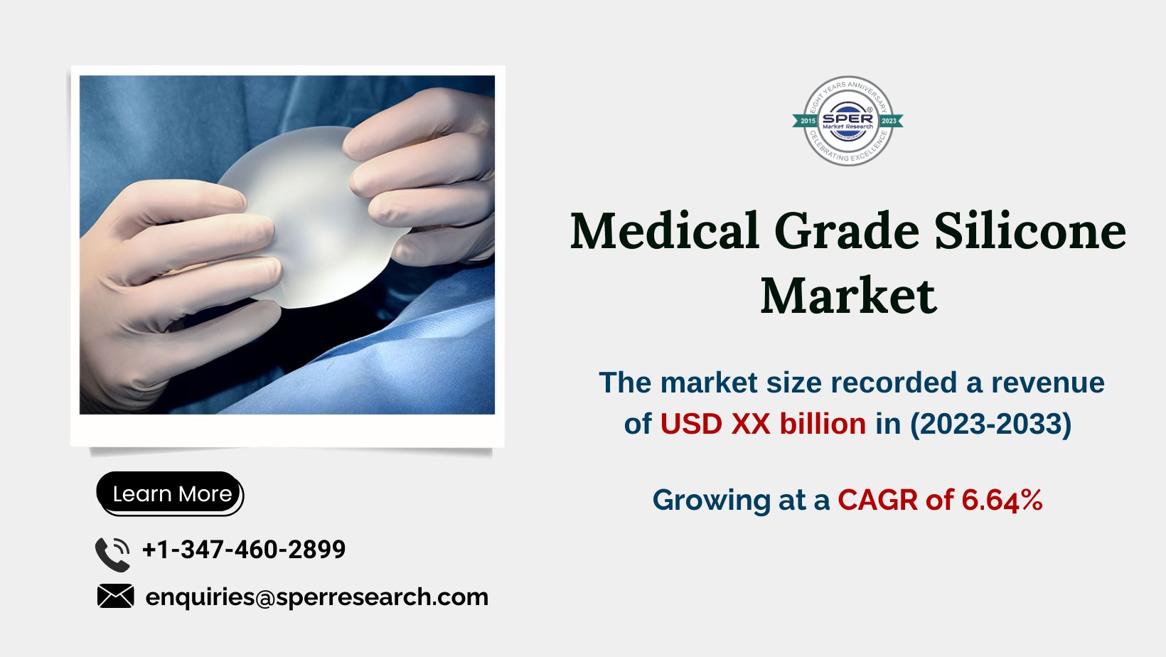 Medical Grade Silicone Market Trends, Share, Growth Strategies, Key Industry Players, Business Opportunities, and Forecast till 2033: SPER Market Research