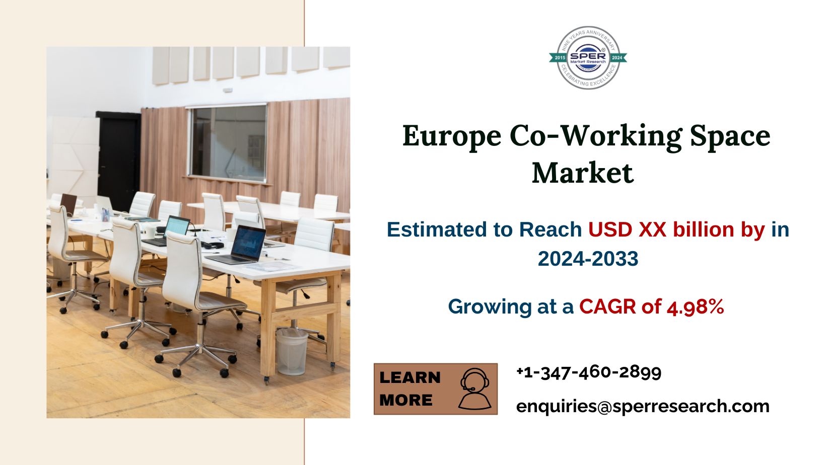 Europe Co-Working Space Market Growth, Revenue, Share, Business Challenges and Future Trends to 2033 by SPER Market Research