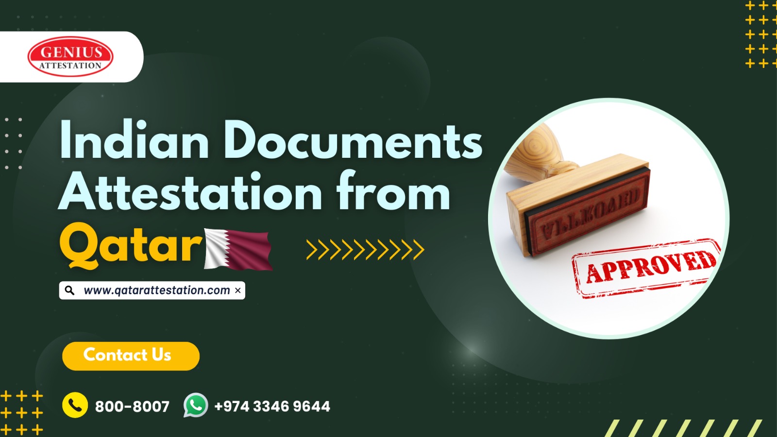 Indian Documents Attestation from Qatar