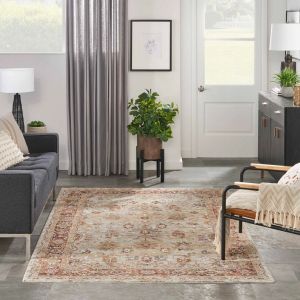 Create a warm and comfortable look with warm rugs