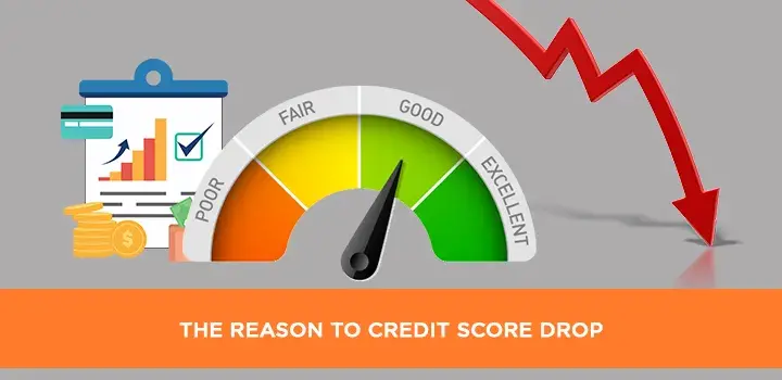 The reason to credit score drop