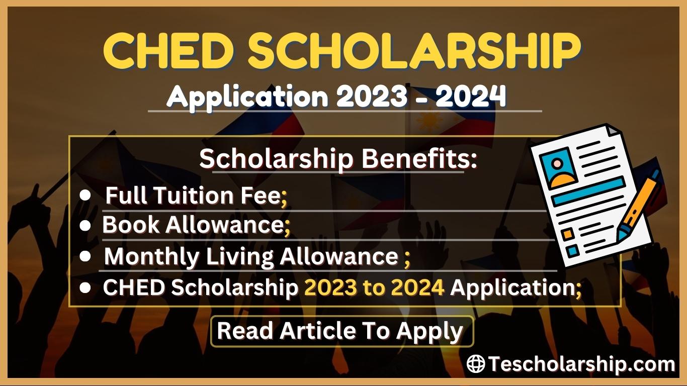 CHED Scholarship 2023 to 2024 online Application