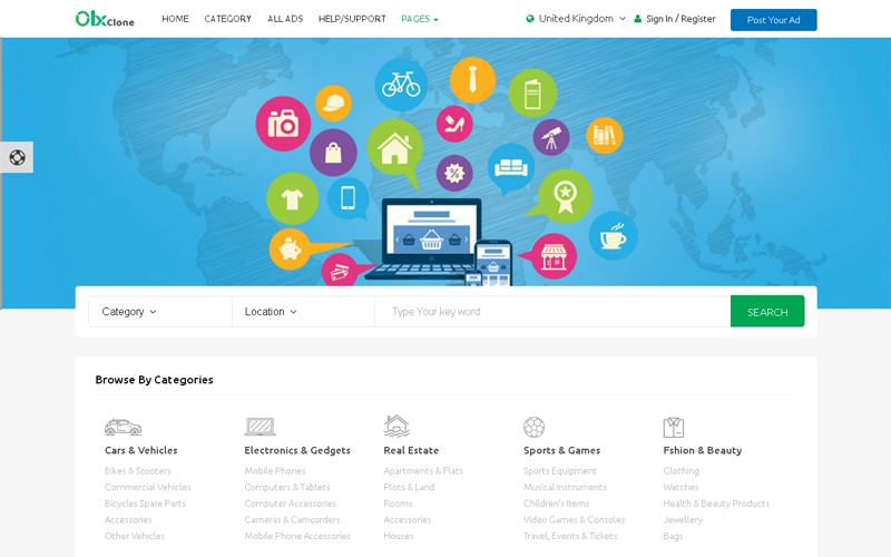 Classified ads listing script - Classified ads software