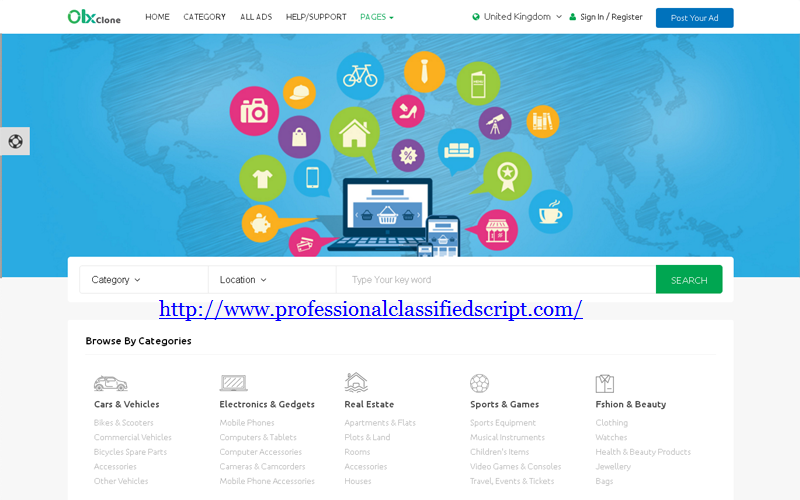 Classified software script - Classified website script - Classified ads portal script