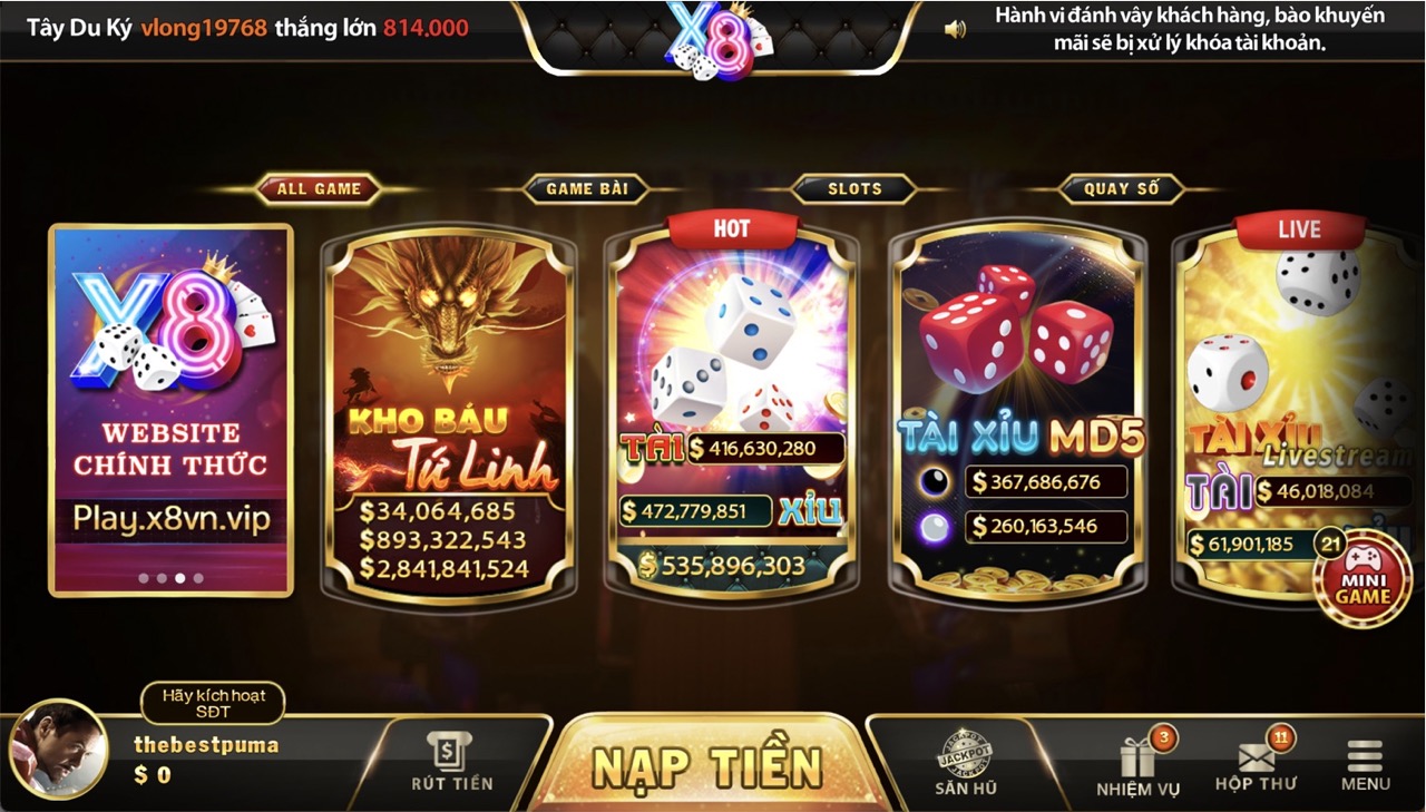 X8 - Tải Game Bài Đổi Thưởng X8 Club Cho Ios, Android