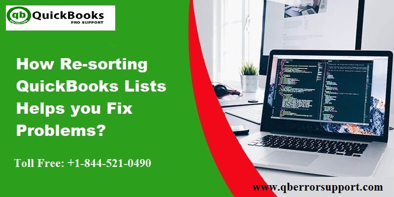 How to Re-Sort Lists in QuickBooks Desktop?