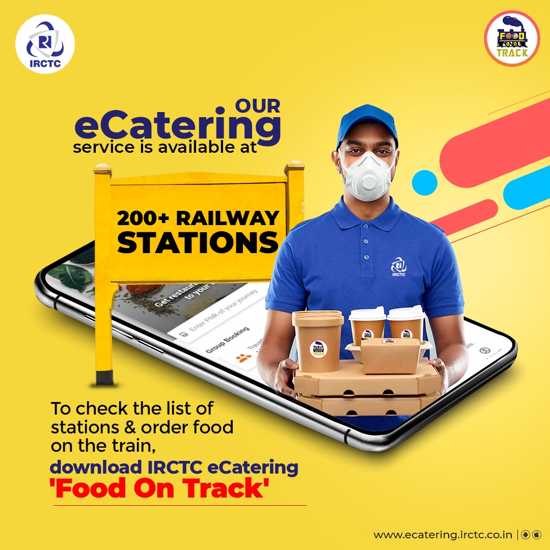 Order khana on train at Meerut railway station from IRCTC eCatering
