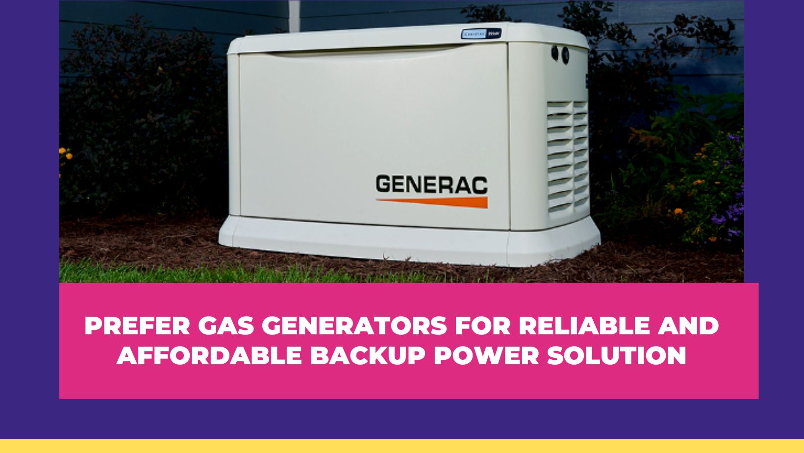 Prefer Gas Generators for Reliable and Affordable Backup Power Solution