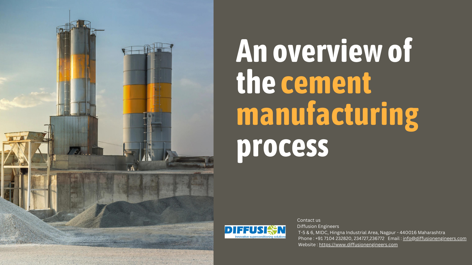 An overview of the cement manufacturing process