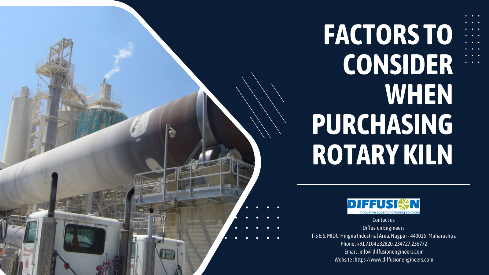 Factors to consider when purchasing rotary kiln