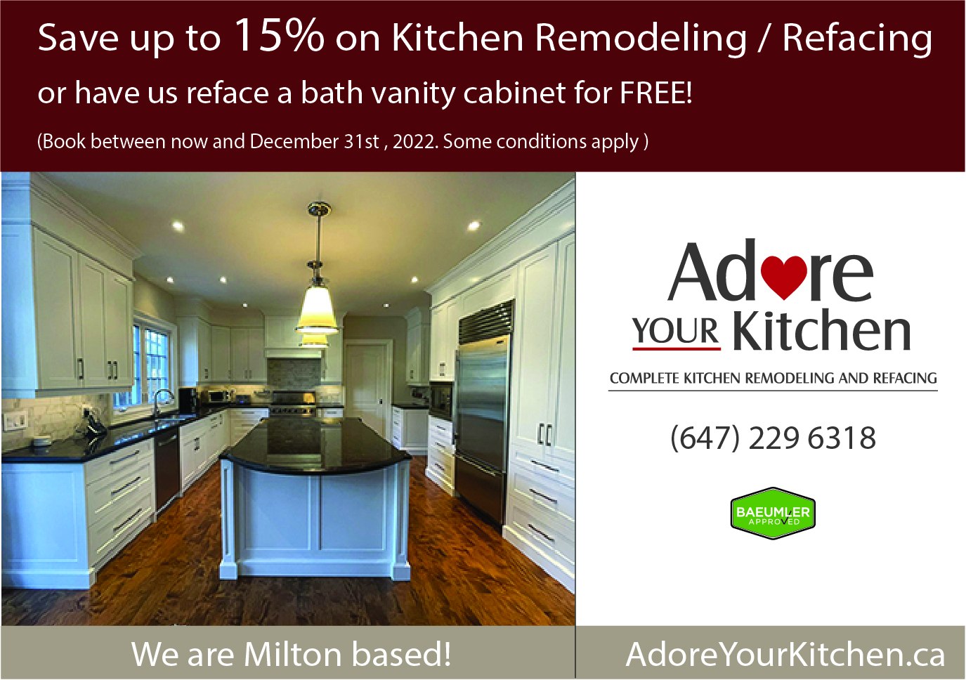 Kitchen Refacing vs Refinishing (Painting)