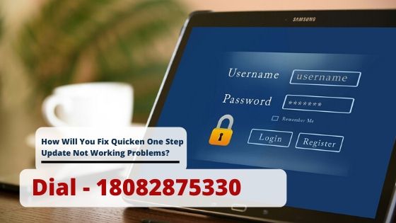 Quicken One Step Update Not Working