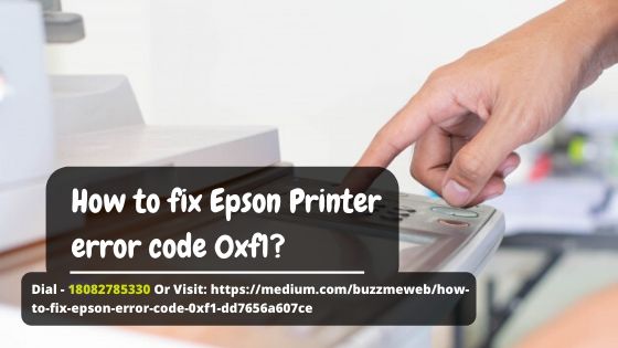 How to fix Epson error code 0xf1?