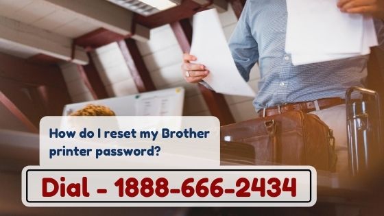 How do I reset my Brother printer password?