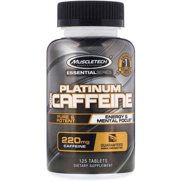 Muscletech Platinum 100 Caffeine 125 tab 220mg