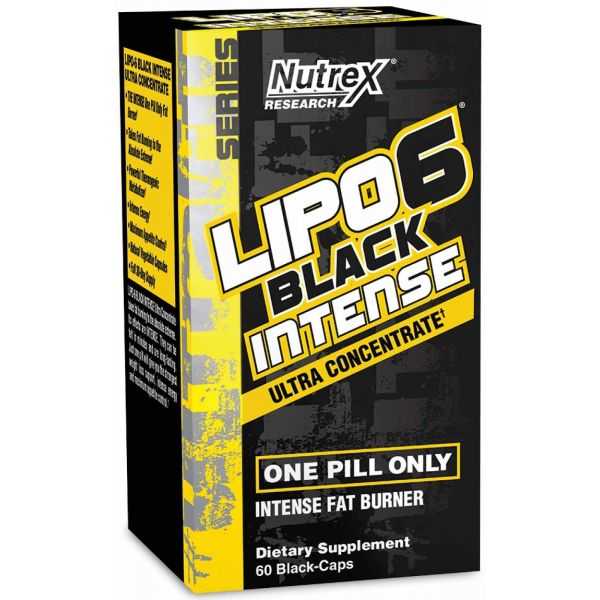 Nutrex Lipo 6 Black, Intense Ultra-Concentrate 60 caps Effects
