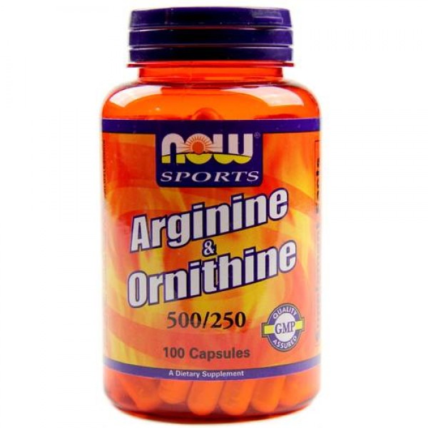 Now Foods Sports Arginine & Ornithine 1000/500mg 100 Capsules