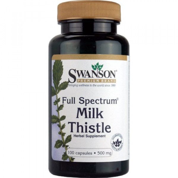 Swanson Full Spectrum Milk Thistle 500mg 100 caps