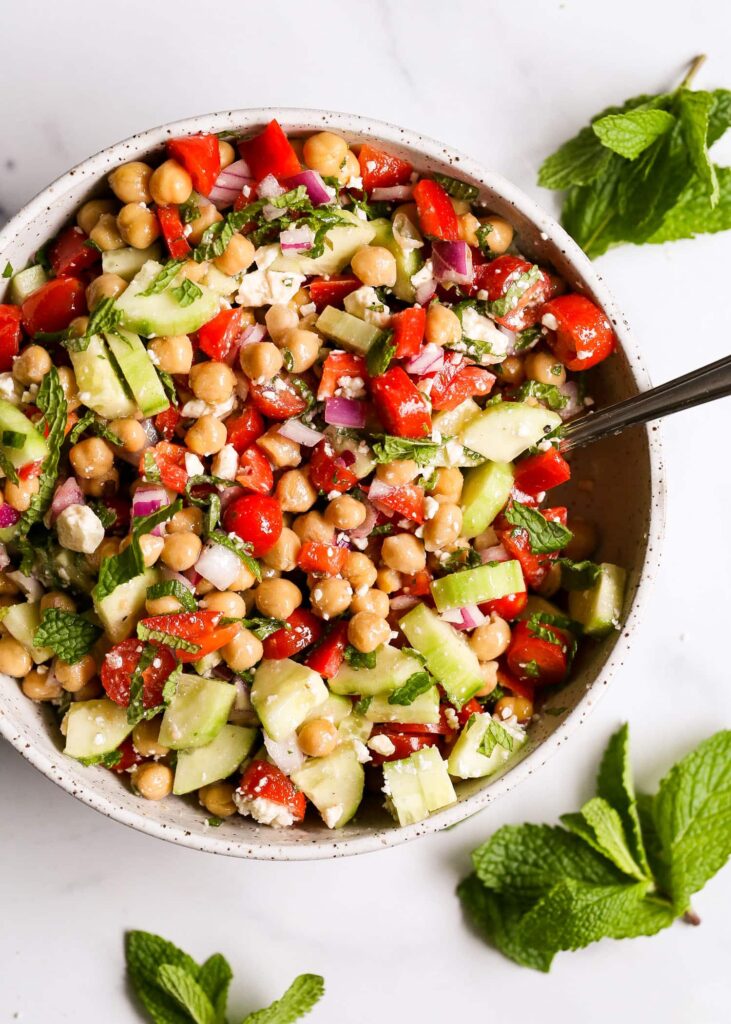 Mediterranean Chickpea Salad Recipe Online On dinnervia